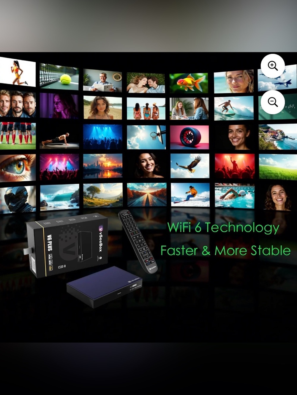 vSeeBox V6 Plus Voice Control 8K HDR Split-Screen Mode WiFi 6 New Upgrade - Picture 5 of 5